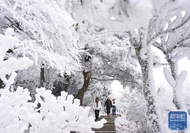 冰雪南岳美景如画