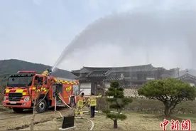 韩国庆尚北道山火持续149小时后得到控制图片