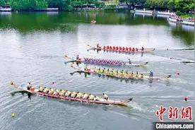 25支龙舟队齐聚广州橙马麓湖竞渡图片