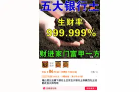 宣称生财率999.999%！“银行土”网上热销 律师：涉嫌欺诈图片