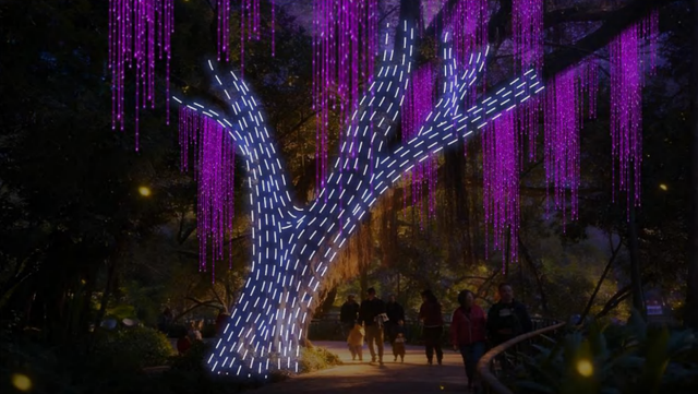 多巴胺灯海点亮越秀！来广州过个最炫彩的新年