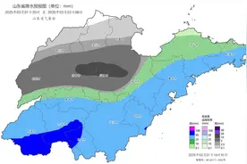 中雨+暴雪+寒潮预警，山东将出现大范围雨雪天气图片