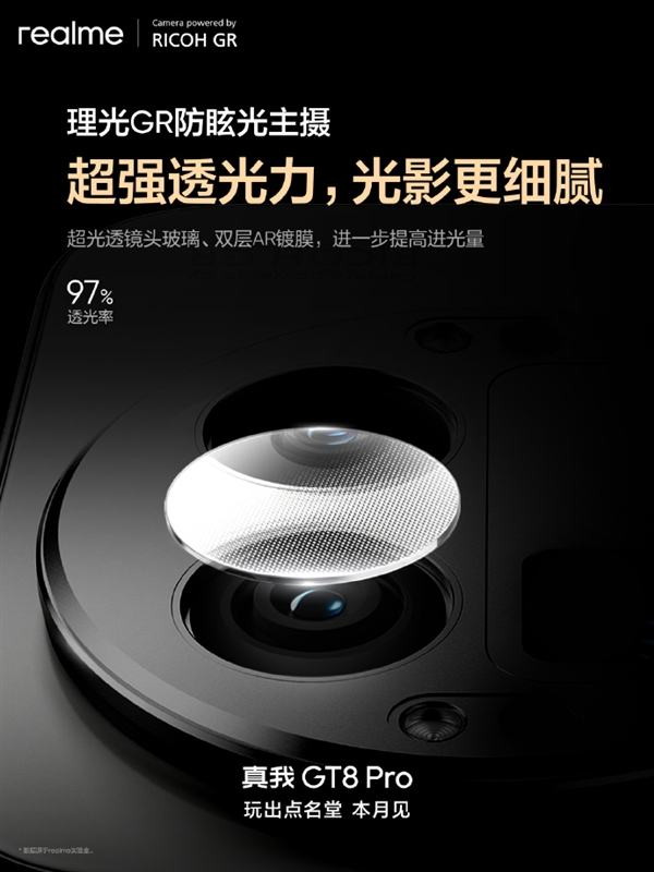 真我GT8 Pro首发理光GR认证主摄：实现三大技术突破