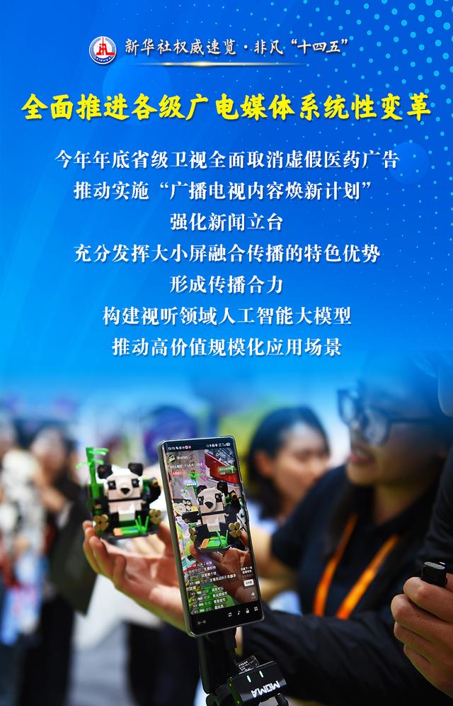 新华社权威速览·非凡“十四五”｜传播党的声音、服务人民群众，广播电视和网络视听行业五年成绩单来了