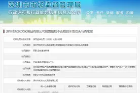 深圳市和庆文化用品有限公司销售抽检不合格的水性双头马克笔案图片