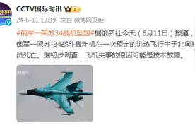 俄国防部证实：俄军一架苏-34战机坠毁，机组人员遇难图片