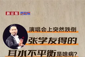 图数解丨演唱会上突然跌倒，张学友得的耳水不平衡是啥病？图片