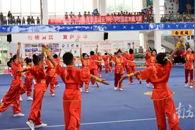 场面震撼！佛山举办中小学千人武术展演活动图片