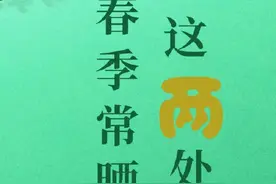 春季常晒这两处，补充阳气，强身健体图片