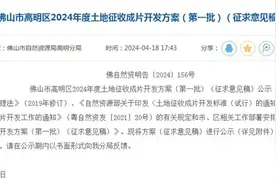 涉及18条村！征地超230万㎡！高明最新土地征收成片开发方案披露图片