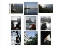 李现打卡武汉水果湖、双湖桥，晒九宫格照，网友：好会拍！图片