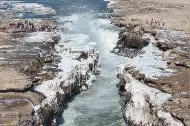 黄河壶口瀑布水质变清，专家：冬季上游来水少和植被覆盖率提高所致图片