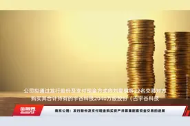 南京公用：发行股份及支付现金购买资产并募集配套资金交易的进展视频封面