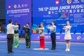 武术项目深受亚洲青少年喜爱图片