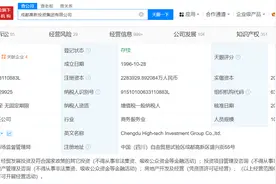 成都高新投资集团增资至228.39亿元图片