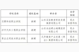 山东拟新设三所民办高校！枣庄1所图片