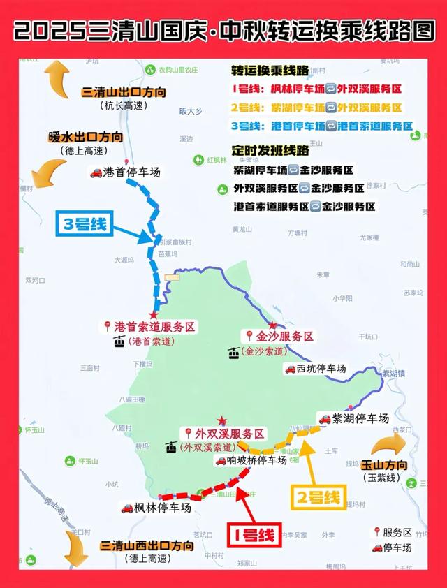 关于三清山景区2025年“十一”假期开放时间、索道运营时间的公告