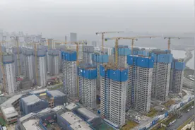 合肥滨湖新区义城安置点A地块项目主楼全部封顶图片