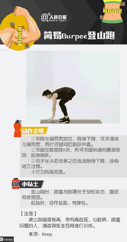 超实用！波比跳的9种健身方式