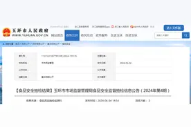 【浙江省】玉环市市场监督管理局食品安全监督抽检信息公告（2024年第4期）图片