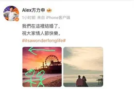 方力申官宣结婚！妻子叶萱是年轻艺术家图片