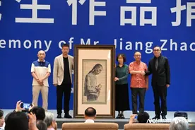 蒋兆和现实主义力作《与阿Q像》入藏中国国家画院图片