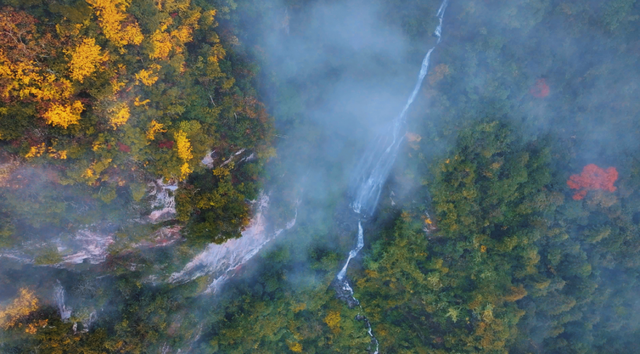 长潭河的秋：打翻调色盘的人间仙境