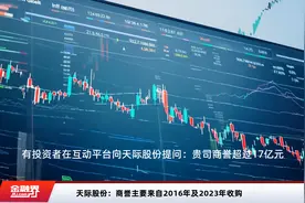 天际股份：商誉主要来自2016年及2023年收购视频封面
