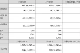 扬帆新材：2023年上半年亏损385.11万元图片