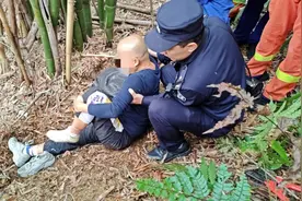 老人登山被野兽夹“咬”腿动弹不得 多部门联合施救图片