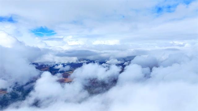 疆山如画丨雪覆草原 阿禾公路已开启仙境模式