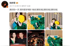 获微博视界大会年度演员，刘亦菲发文：期待更多精彩图片