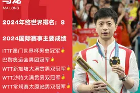 世界乒联：马龙2024年续写了传奇图片