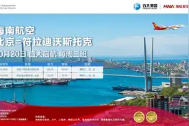 海南航空计划开通北京—符拉迪沃斯托克国际航线图片