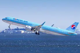 今天，大韩航空“福州—首尔”航线开通啦！图片