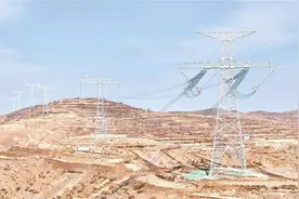 “宁电入湘”宁2标段全线贯通图片