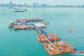 厦金大桥（厦门段）施工项目取得新进展图片