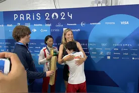 巴黎奥运会·云见闻丨谷爱凌现身女子双人十米跳台新闻发布会 全红婵与偶像“双向奔赴”图片