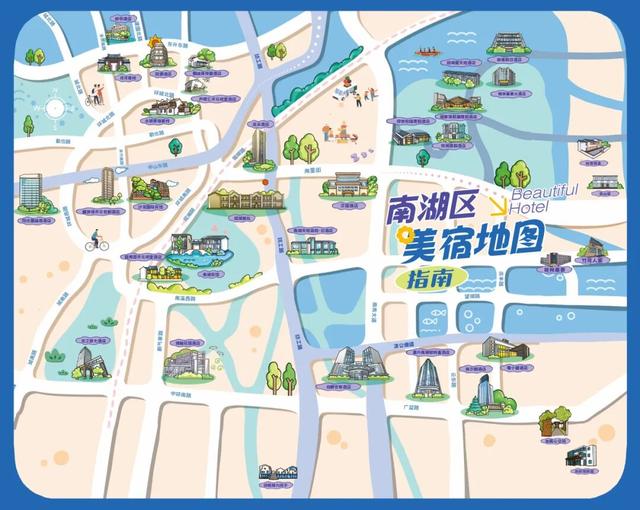 双节游南湖，美宿地图来了！