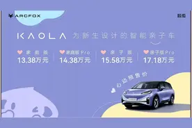 极狐汽车考拉开启预售，13.38万元起图片