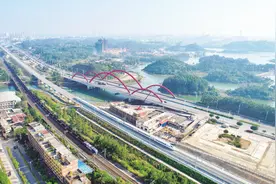 全国首条直通中越边境口岸城市高铁防东铁路开通运营图片