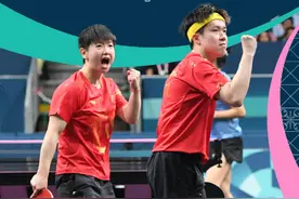 4-2战胜“黑马”朝鲜队，王楚钦/孙颖莎为中国队夺回奥运混双金牌图片