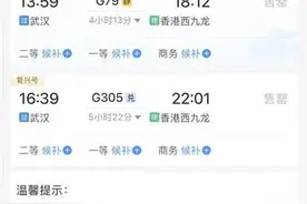 时间定了！武汉首次开行到香港的始发高铁图片