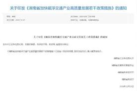 官方最新披露！推动湖南“磁浮交通线”延伸至岳阳、衡阳、益阳、张家界四城图片