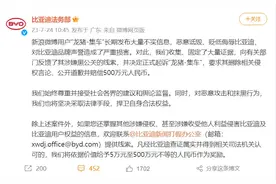 最新判决！比亚迪，获赔201万元图片