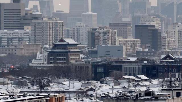 古今同框！登高远眺雪后京城美景