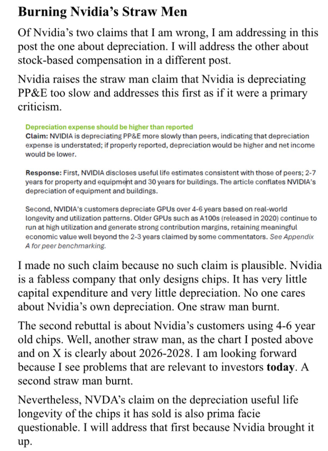 “大空头 vs 英伟达”论战继续！“大空头”逐条反驳英伟达回应：不敢相信这来自全球市值最高公司