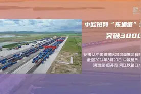 中欧班列“东通道”通行量突破30000列图片