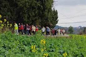 没有标准跑道也要锻炼两小时！四川阆中一乡村学校搞起“田野拉练”图片