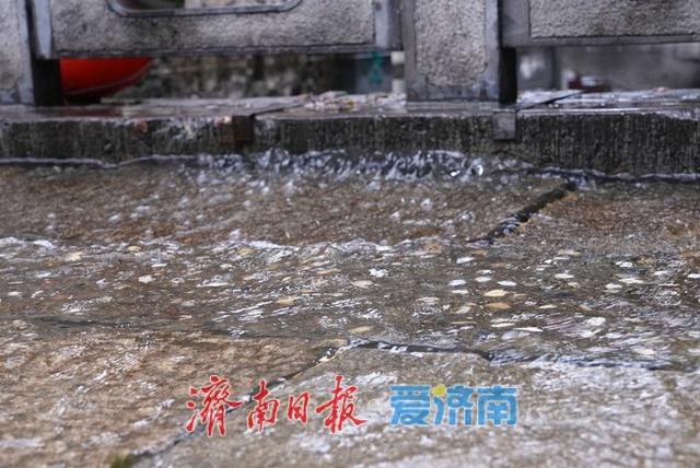 一年四季 泉在济南丨五龙潭景区再现一处 “清泉石上流” 景观